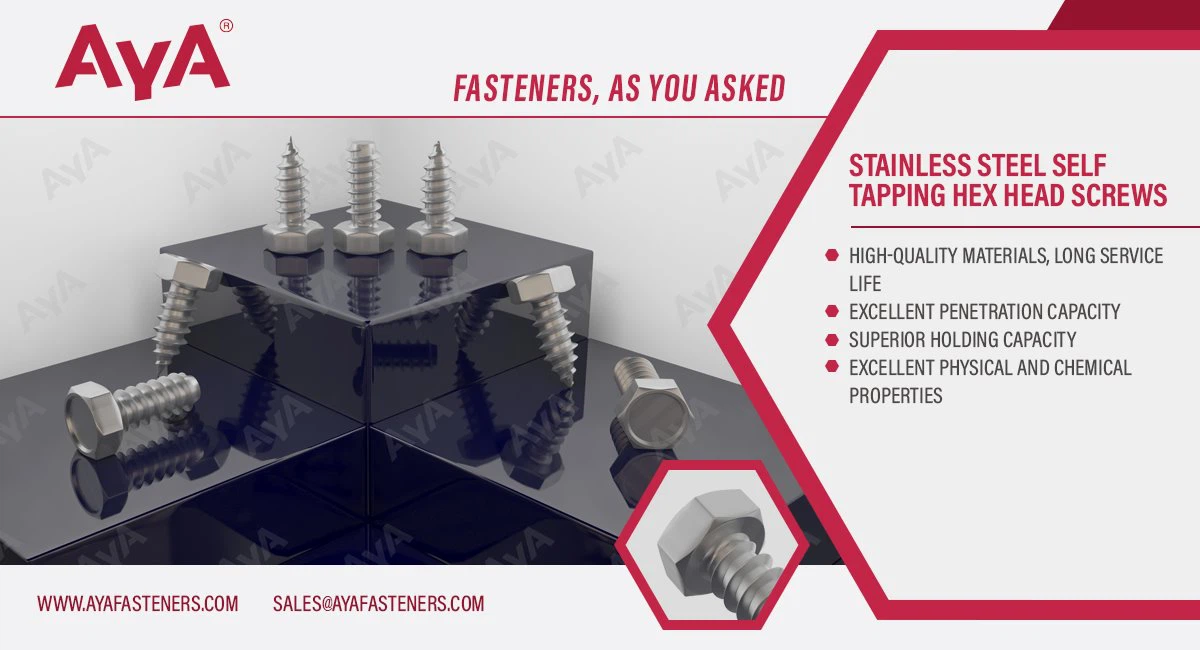 Stainless Steel Self Tapping Hex Head Screws-ISO 1479-advanatage